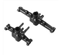MKIUYVD Eje Delantero Trasero RC para TRX4-M 1/18 RC Crawler Car CNC Carcasa De Eje Delantero Y Trasero Metal Cubierta Diferencial Accesorios Piezas Actualización(Black)