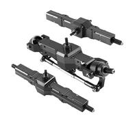 MKIUYVD Eje Trasero del RC para WPL 1/16 B16 B36 6WD, Reemplazo Mejorado, Juego De Piezas De Eje Delantero/Trasero/Puente, Piezas De Coche De Control Remoto, Aleación De Aluminio Duradera