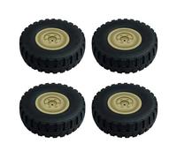 MKIUYVD neumáticos de RC para LDRC LD-P06 LD P06 para Unimog 1/12 RC Camión Actualización De Coche Piezas Repuesto Accesorios 4 Uds para Modelo Neumático(Yellow)