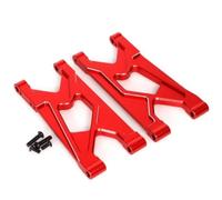 MKIUYVD Piezas RC para ARRMA para Gorgon 4X2 2WD para Gorgon para Monster 1/10 RC Piezas De Mejora Coche Brazo Inferior Trasero Aleación Aluminio(Red)