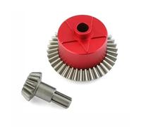 MKIUYVD Piezas RC para ARRMA para Senton 1/10 RC Accesorios para El Coche 1 Juego De Engranajes Caja Diferencial Delantero Y Trasero Engranaje Acero(Red)