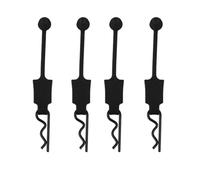 MKIUYVD Piezas RC para ARRMA para Senton para Traxxas 1/10 RC Car Parts 4 Piezas De Goma Body Clip Retainer Shell Fijo Buckle Lock(Black)