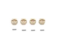 MKIUYVD Piezas RC para FCX24 1/18 para FCX18 para EAZYRC para FJ para Cruiser para Patriot 1/24 RC Piezas De Coche 4 Uds Adaptador para Cubo Hexagonal Rueda Brass Color 7mm