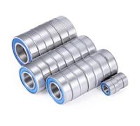 MKIUYVD Piezas RC para Losi para Super para Baja para Rock para Rey 1/6 RC Piezas De Actualización del Coche 25pcs Eje Hub La Rueda Kit Rodamientos Sellados Azules