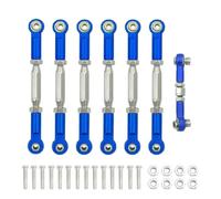 MKIUYVD Piezas RC para Traxxas para Slash 4X4 para VXL para Rustler 1/10 RC Piezas De Mejora para Coche, Tensores Metálicos Juego Varillaje Inclinación(Blue)