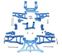 MKIUYVD Piezas RC para Traxxas para Slash para VXL 1/10 RC Car Accesorios De Repuesto Brazo Suspensión Metal Torre Amortiguación Juego Bloque Dirección(Blue)