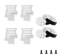 MKIUYVD Piezas RC para TRAXXAS para XRT 8S RC Accesorios De Piezas Coche Soporte Batería para Alto Metal Sujeción con Correa(White)