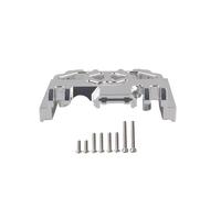 MKIUYVD Piezas RC para TRX-4 para Defender para Bronco G500 1/10 RC Crawler Car Piezas De Actualización Base Montaje Caja Cambios para Placa Protectora Chasis(Silver)