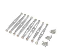 MKIUYVD Piezas RC para ZP1001 ZP1002 ZP1003 ZP1004 1/10 RC Car Parts Accesorios De Actualización Y Renovación Metal Varillas Fijación Piezas(White)