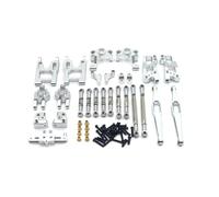 MKIUYVD Piezas RC per Wltoys 12428 12423 FY03 1/12 RC Accessori Di Ricambi Auto per Il Blocco Sterzo Della Barra Collegamento del Braccio Oscillante(Silver)