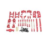 MKIUYVD Piezas RC per Wltoys 12428 12423 FY03 1/12 RC Accessori Di Ricambi Auto per Il Blocco Sterzo Della Barra Collegamento del Braccio Oscillante(Red)