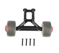 MKIUYVD RC Accesorios para Arrma para Kraton para Typhon para Outcast para Notorious para Talion 1/8 RC Piezas De Actualización Coche Accesorios Barra con Ruedas Metal(Black)