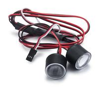 MKIUYVD RC Accesorios para Axial para SCX10 III AXI03007 3006 1/10 Coche Trepador De Control Remoto Luces RC Angel Eyes 22mm Faros DC 3,7-5V 0.5A