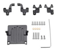 MKIUYVD RC Accesorios para Axial para SCX24 90081 1/24 RC Crawler Piezas De Actualización Accesorios Amortiguador Choque Ajustable Delantero Y Trasero Metal Montaje Torres