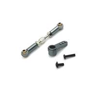 MKIUYVD RC Accesorios para MJX H16 16207 16208 16209 16210 1/16 RC Piezas De Coche Accesorios Metal 25T Servo Brazo Bocina Dirección Varilla Enlace(Gray)