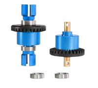 MKIUYVD RC Accesorios para MJX para Hyper Go 14210 14209 1/14 RC Car Piezas Mejoradas CNC Metal Engranaje Diferencial Delantero Y Trasero 16420G(Blue,1 Set)