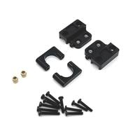 MKIUYVD RC Accesorios para MN82 LC79 1/12 RC Car Upgrade Parts Accesorios De Repuesto Amortiguador Eje Trasero Acero para Ballestas(Black Leaf Springs Mount)