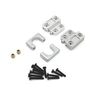 MKIUYVD RC Accesorios para MN82 LC79 1/12 RC Car Upgrade Parts Accesorios De Repuesto Amortiguador Eje Trasero Acero para Ballestas(Silver Leaf Springs Mount)