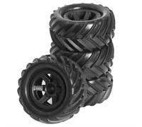 MKIUYVD RC Accesorios para Traxxas para E-Revo 1/16 RC Car Upgrade Parts Modificación Repuestos Accesorios De Repuesto 90 Mm 1 Juego 4 Piezas Kit Neumáticos