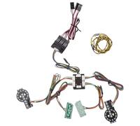 MKIUYVD RC Accesorios para Traxxas para TRX-4 2021 para Bronco 1/10 RC Crawler Car Upgrade Parts Sistema De Iluminación Enlace Delantero Y Trasero Grupo Luces