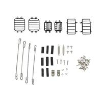 MKIUYVD RC Accesorios para Traxxas para TRX4 G500 para TRX6 G63 1/10 RC Crawler Upgrade Parts Cubierta De Luz Trasera Delantera Metal Carcasa Protectora Cuerda Acero