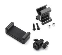 MKIUYVD RC Accesorios para TRAXXAS para TRX4 para TRX6 para E-Revo para Slash para RUSTLER para E-Maxx RC Piezas De Coche Transmisor Metal Soporte Montaje para Teléfono(Black)