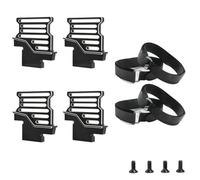 MKIUYVD RC Accesorios para TRAXXAS para XRT 8S 1/6 RC Piezas De Actualización Coche Accesorios Soporte Batería para Alto Metal Sujeción con Correa(Black)