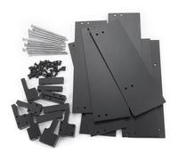 MKIUYVD RC Accesorios para TRX6 1/10 RC Flatbed para Piezas De Transporte Kit Placa Expansión Ensanchamiento Remolque Aleación Aluminio Definitivo+Cama 2" Ancho