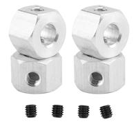 MKIUYVD RC Accesorios para WPL D12 C14 C24 B14 B16 para MN D90 D91 RC Piezas De Actualización Coche 4 Uds Adaptador Hexagonal para Cubo Rueda Combinador Metal 5mm A 12mm