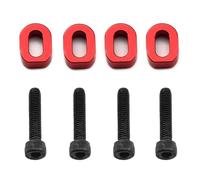 MKIUYVD RC Coche Piezas Compatible con Traxxas 1/5 para X-MAXX 6S 8S 1/6 para XRT 8S RC Accesorios De Piezas De Coche 4 Uds Arandelas De Montaje De Motor De Metal Cuñas 7759 7759R(Red)