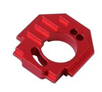 MKIUYVD RC Coche Piezas para Arrma para Granite para Grom 1/18 RC Cars Piezas De Actualización Accesorios Disipador De Calor De Metal Soporte De Motor Ajustable(Red)