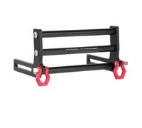 MKIUYVD RC Coche Piezas para Axial para SCX10 para Traxxas para TRX4 1/10 Coche Trepador De Control Remoto Mejoras Piezas Accesorios Parachoques Delantero Metal con Gancho De Remolque(Black)