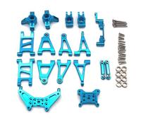 MKIUYVD RC Coche Piezas para MJX 14303 14301 14302 1/14 RC 4WD Control Remoto Coche Piezas De Mejora De Metal Frágil Juego De 10 Piezas(Blue)