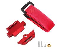 MKIUYVD RC Coche Piezas para Traxxas para Slash 2WD 1/10 RC Piezas De Actualización De Coche Metal 3S 4S Juego De Sujeción De Batería Alta(Red)