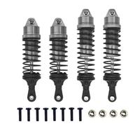 MKIUYVD RC Coche Piezas para Traxxas para Slash 4x4 4WD 2WD para Rustler para VXL 1/10 RC Cars Upgrade Part Amortiguadores Delanteros Y Traseros De Aluminio Ensamblados(Gray)