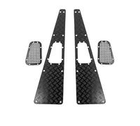 MKIUYVD RC Coche Piezas para Traxxas para TRX-4 para TRX4 para Defender 1/10 RC Piezas De Mejora Accesorios RC Coche Placa Antideslizante De Metal Rejilla De Entrada(Black)