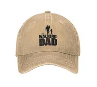 MKJDFTYU El Padre Andante Gorras de béisbol para Mujeres Mejor Regalo de papá para el Día del Padre Regalo Gracioso Gorras lavadas Clásica Gorra Snapback para Viajes al Aire Libre