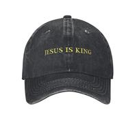 MKJDFTYU Jesús es el Rey Kanye West Gorras de béisbol Estilo Unisex Sombreros Desgastados y Lavados Sombrero Vintage para Viajes al Aire Libre Ajustable