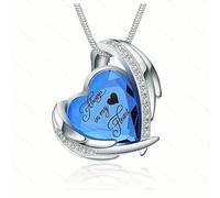 MKJFRLLSA Collar conmemorativo de cremación en Forma de corazón de Acero Inoxidable - Siempre en mi corazón Colgante de urna para Mascotas de Seres Queridos