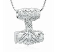 MKJFRLLSA Collar de urna del Árbol de la Vida para Cenizas para Mujeres Portacenizas conmemorativas para Hombres Portacenizas para Recuerdos Joyería de cremación