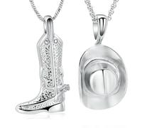 MKJFRLLSA Collares de urna para Cenizas para Mujeres y Hombres Medallones conmemorativos Colgante Grabado Siempre en mi Mente Siempre en mi Mente