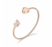 MKJFRLLSA Pulsera de urna para Cenizas humanas Pulsera de corazón de Mariposa y Ceniza para Mujeres Pulsera de Brazalete de Acero Inoxidable Que se Puede Abrir Pulsera de cremación