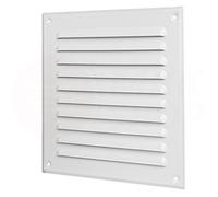 MKK Lamellen Lüftungsgitter weiß pulverbeschichtet 195 x 195 mm 250 x 250 mm Wett...