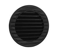 MKK Lüftungsgitter rund Insektenschutz Schwarz Ø 110 mm