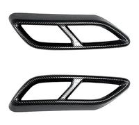 MKKHUYLBCM Extremo Garganta Cola para A3 8Y S Line Sportback Sedan 2021 2022 2023 Silenciador Escape Externo Cubierta Salida Tubo Piezas(Carbon Fiber Look)