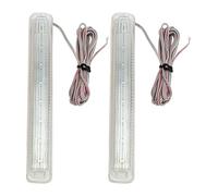 MKKHUYLBCM Luz Señal Giro Espejo Luces Espejo Retrovisor Para Coche 12 V Giro Tiras Indicadoras Marcadoras Laterales LED Todoterreno 4x4