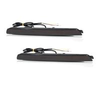 MKKHUYLBCM Luz Señal Giro Espejo Para Mazda 3 Para Speed 3 2004-2009 2 Luces LED Antiniebla Traseras Freno Y Luz Señal Giro Para Espejo Lateral(Smoked Lens)