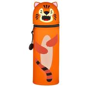 MKKZLPN Kawaii Estuche Escolar de Silicona Blanda 2 en 1, Estuche Telescópico, Estuche para Lápices, Extensible con Forma Moldeada, Portalápices de Mesa para Rotuladores Niños Niñas