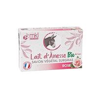 Mkl Green Nature Jabón Vegetal Orgánico de Leche de Burra Rosa 100g