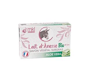 MKL Green Nature Leche de Burra Orgánica del Gers Jabón Vegetal Surgras Aloe Vera 100 g